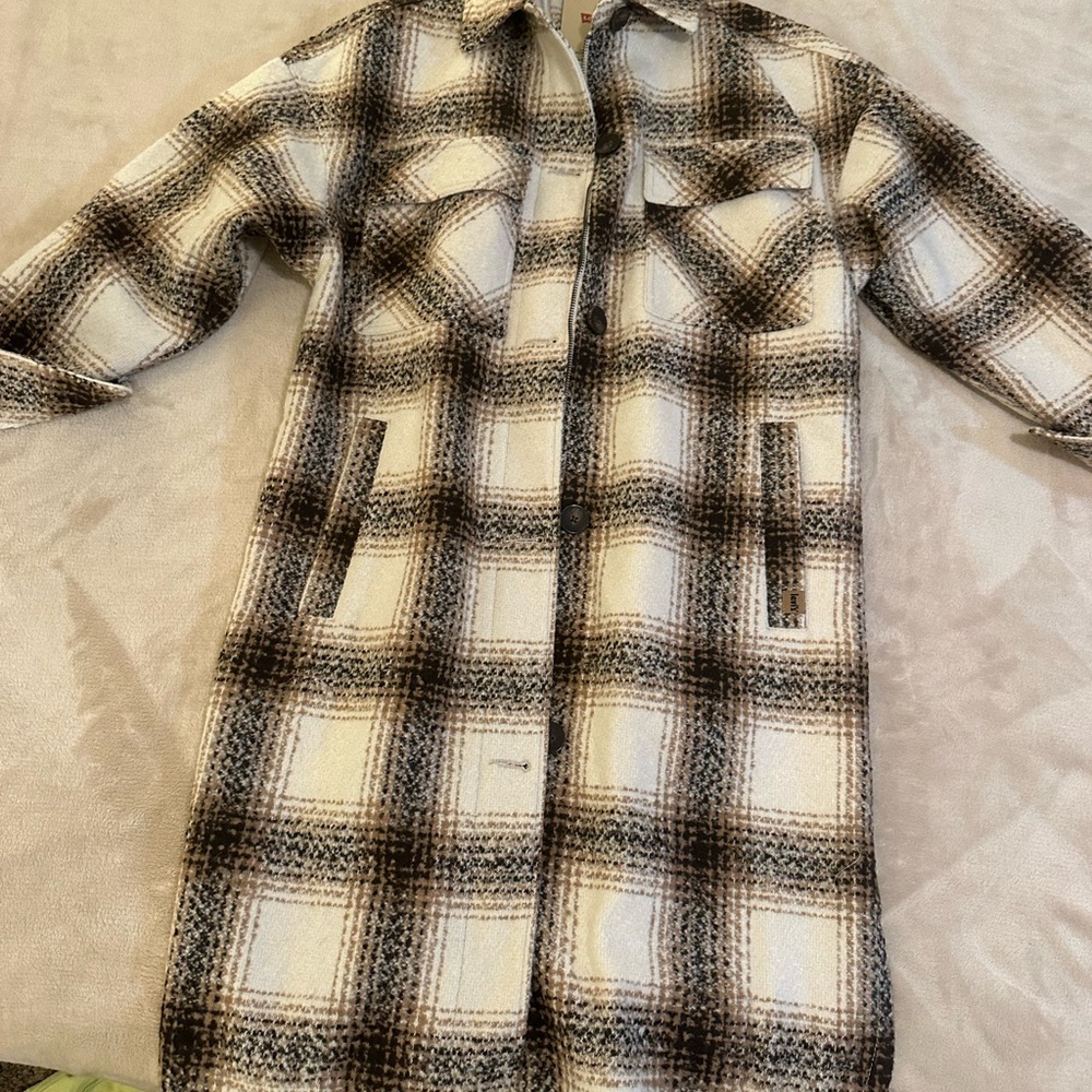 Levi's Beige and White Coat